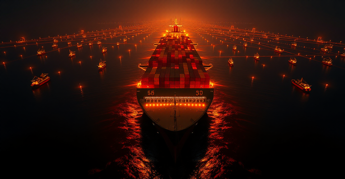 Illustration for How AI Optimizes Supply Chain Flow During Hormuz Crisis | global cargo flow disruption